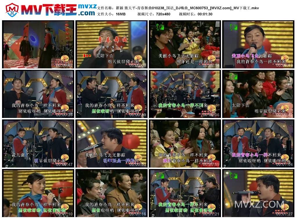 瞿颖 熊天平-青春舞曲010238_国语_DJ嗨曲_MC600753